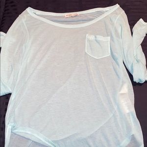 Abercrombie & Fitch Teal see through top